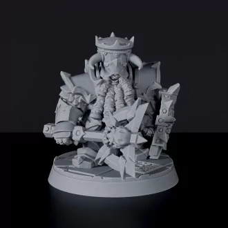 Miniature of dwarves Corrupted Warriors - Corrupted Dwarfs dedicated set for Bloodfields tabletop wargame