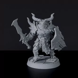 Miniature of demons fighters Demon Guards -  Demonic Kingdom dedicated set for Bloodfields tabletop wargame