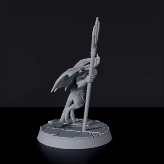 Fantasy miniature of demon fighter Menacing Imps for Bloodfields tabletop RPG game