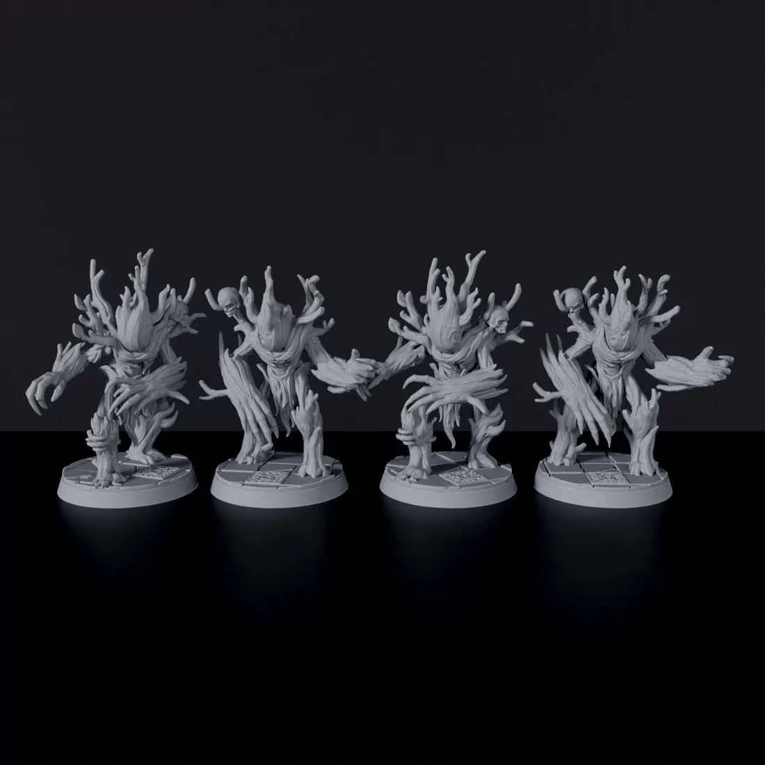 Fantasy miniatures of elves warriors Wood Spirits - dedicated set to army for Bloodfields