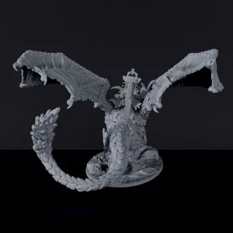 Hillhammer Dwarves - Magma Dragon with Rider