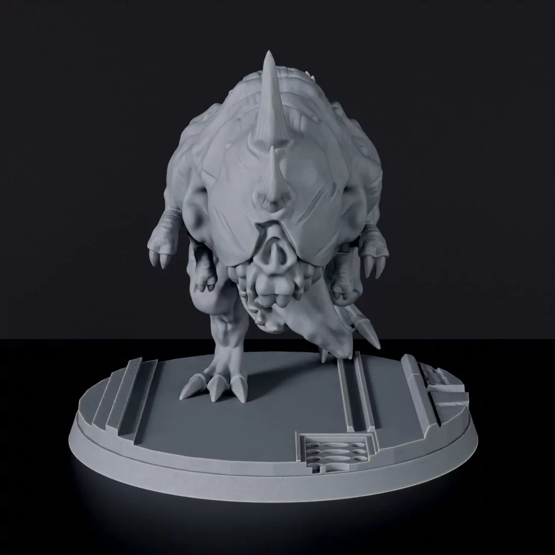 Futuristic miniature of orc beast - Pinkorr ver.1 for sci-fi tabletop army