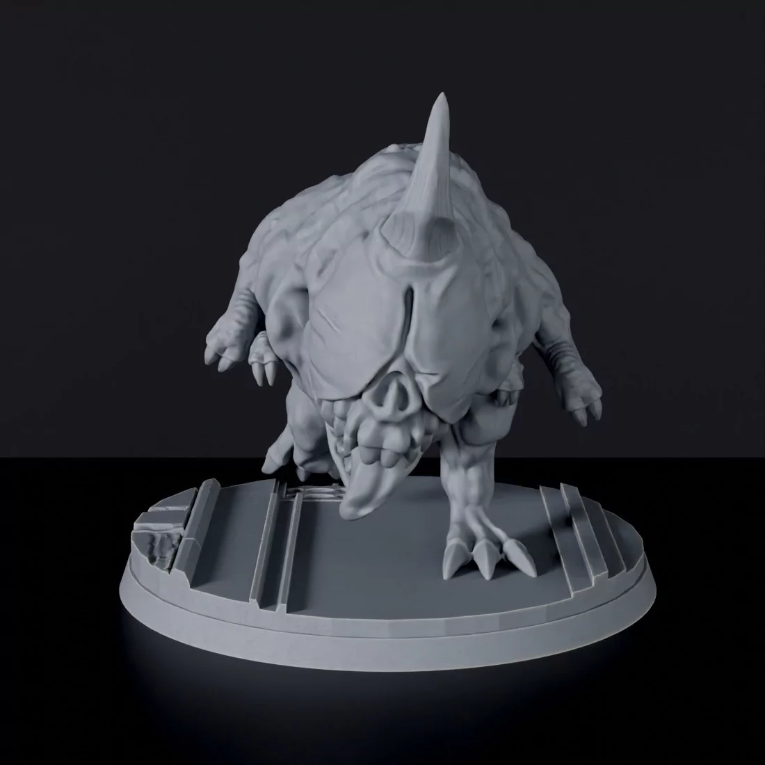 Futuristic miniature of orc beast - Pinkorr ver.3 for sci-fi tabletop army