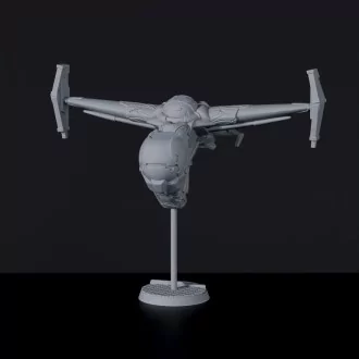 Futuristic miniature of sci-fi vehicle space ship Cree Scarab