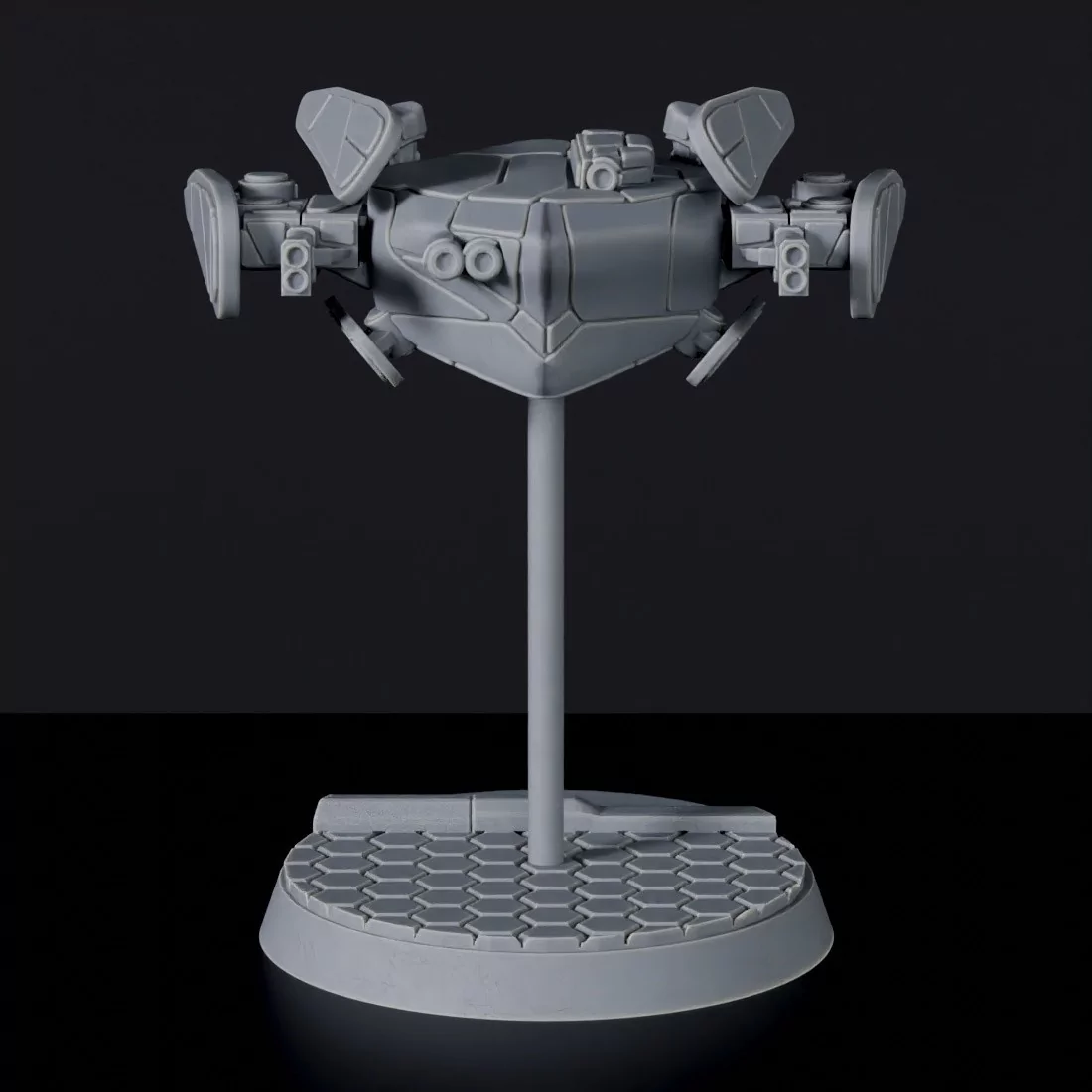 Science-fiction utility drone equiped with light offensive systems - X-95 Gun Drone miniature