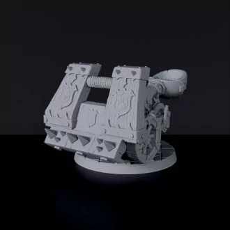 Fantasy miniatures of Warmachine Catapult - Bloodfields tabletop RPG game