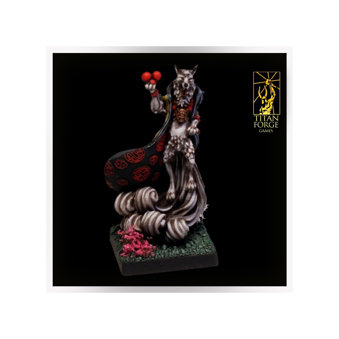 Kitsune 3d printed set includes 3 parts to create miniature