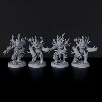 Fantasy miniatures of beast warrior Wood Spirits - Bloodfields Redleaf Elves army