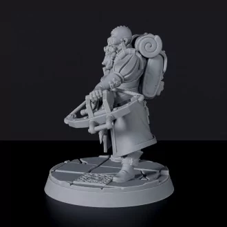 Miniature of Gunther Rivoha fighter with crossbow and backpack - dedicated set for Bloodfields Vampire Hunters army