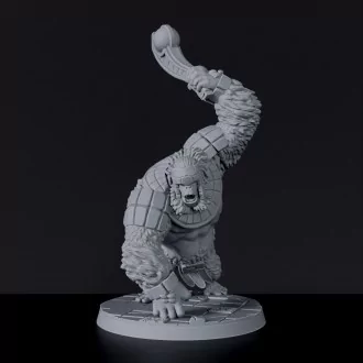 Fantasy miniatures of Heir of Kong amazon monster beast - Jurassic Amazons army