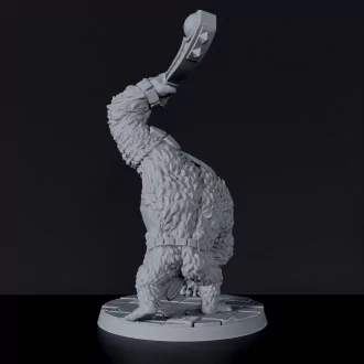 Fantasy miniature of Heir of Kong amazon monster beast - Bloodfields tabletop RPG game