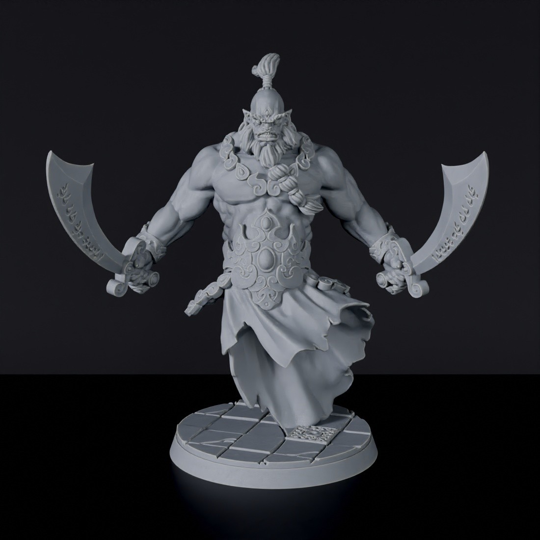 Cursed Djinn - arabic genie fighter fantasy miniatures - Bloodfields