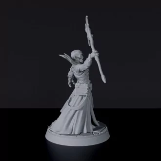 Dedicated set for Bloodfields Gravehaunt Vampires army - fantasy miniature of undead Lucien The Necromancer with tome