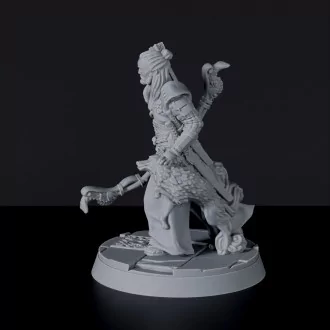 Miniature of samurai warrior Takei Ken with bow - Dragon Empire set for Bloodfields RPG wargame