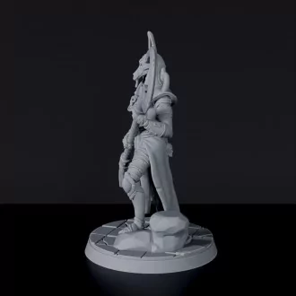 Miniature of undead Nanuru Cunning Of Ur warrior with scythe  - Gods of Sun and Sand set for Bloodfields wargame