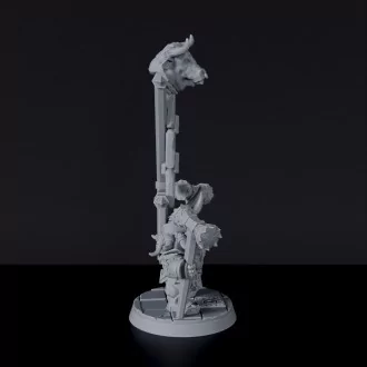 Miniature of Bash-Ar Than dwarf warrior with hammers - dedicated set for Corrupted Dwarfs RPG army