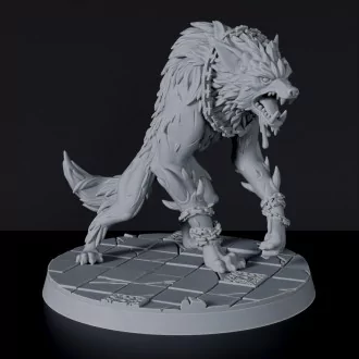 Dedicated set for Bloodfields Beastshape Tribe army - fantasy miniatures of Mo Ris werewolf warrior