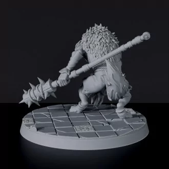 Fantasy miniature of Lupo werewolf warrior - dedicated set to army for Bloodfields tabletop RPG game