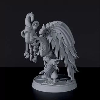 Miniature of owl Burwing - dedicated set for Bloodfields tabletop wargame