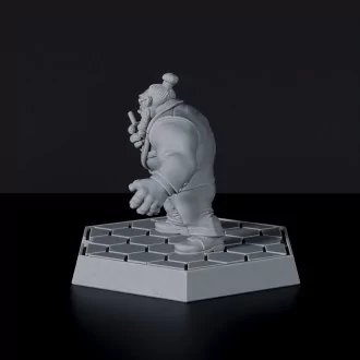SCI-FI male dwarf with suit and phone - Karl Armstrong COO for Gridwars tabletop wargame