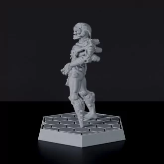 SCI-FI undead with steel implants - Cyber Zombie for Gridwars tabletop wargame