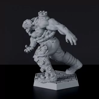 SCI-FI undead monster with steel implants - Cyber Giant for Gridwars tabletop wargame