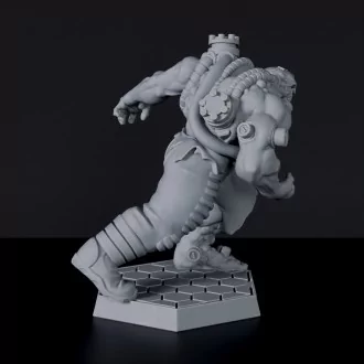 Cyber Giant - sci-fi undead monster with steel implants for Gridwars Cyber Cult army