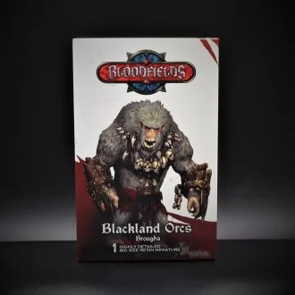 Fantasy miniature of orc monster Brougha monster for Bloodfields tabletop RPG game