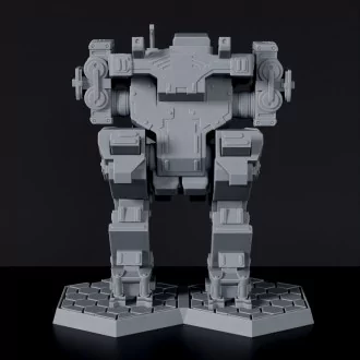 Sci fi robot with machine guns - Amplificator V4 miniature for Gridwars Corporation army