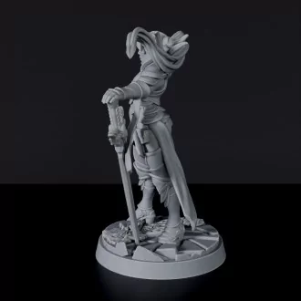 Miniature of Human Female Paladin  - dedicated fighter set for fantasy tabletop RPG games and collectors