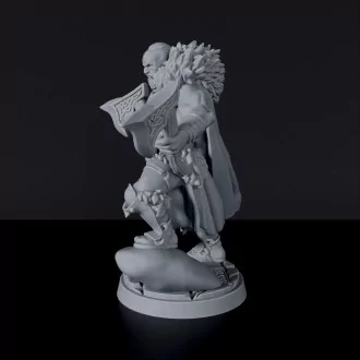 Miniature of warrior Human Male Barbarian with axe - dedicated set for fantasy tabletop games, roleplaying games and collectors
