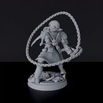 Miniature of Human Male Ranger with crossbow - dedicated fantasy set for tabletop RPG games and collectors