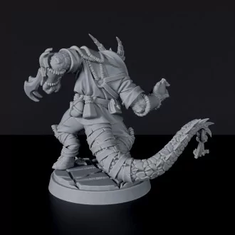 Miniature of thief - Dragonborn Male Rogue - dedicated set to army for fantasy tabletop RPG games