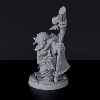 Miniature of Dwarf Male Druid ver. 2 - dedicated sorcerer set for fantasy tabletop roleplaying games and collectors