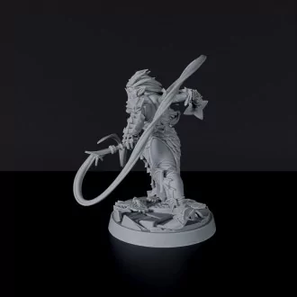 Miniature of Tiefling Female Fighter ver. 2 - dedicated set for fantasy tabletop roleplaying games and collectors