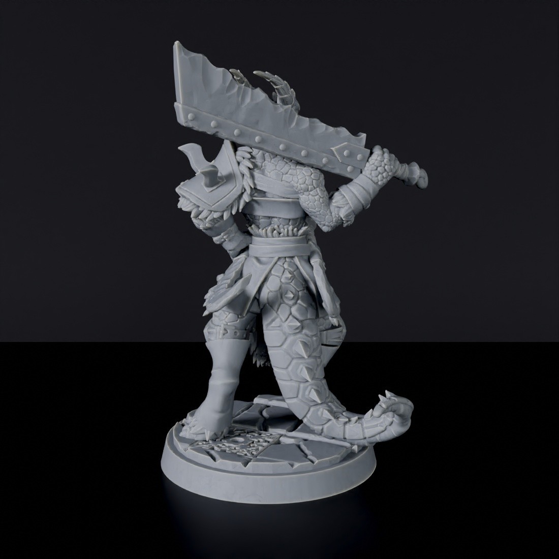 Dragonborn Female Barbarian - warrior fantasy miniatures - RPG games