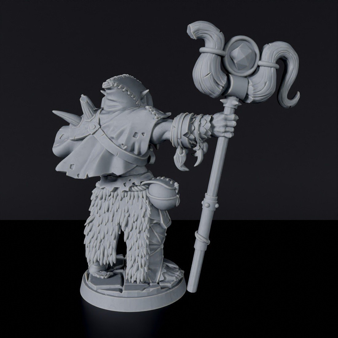 Bugbear Male Warlock - wizard fantasy miniatures - tabletop RPG games